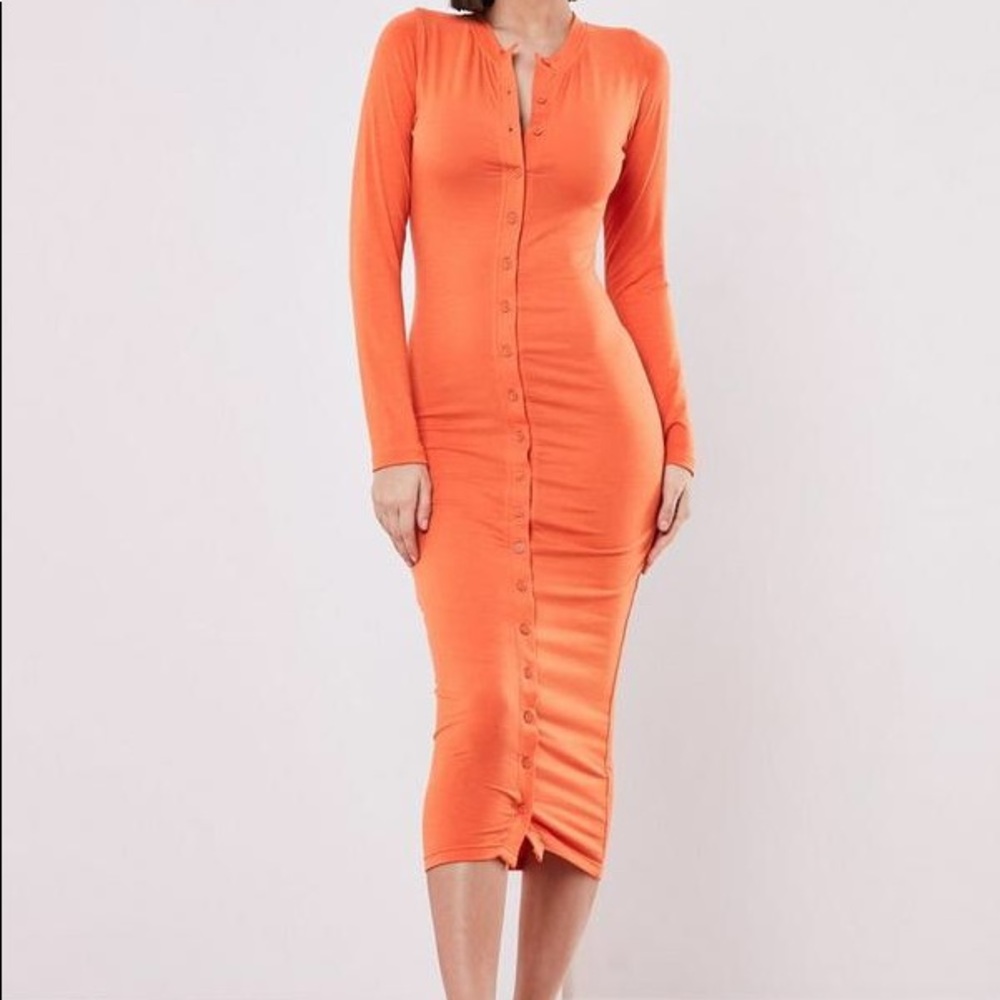 *LAST CHANCE* Missguided Lime long sleeve dress
